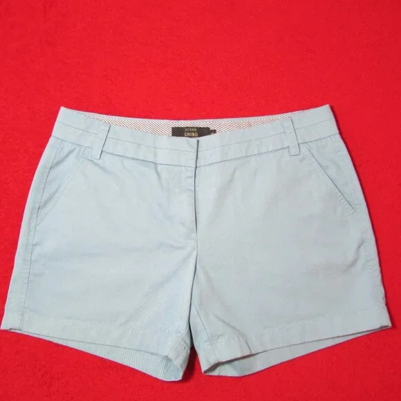 J. Crew Chino Shorts Light Blue - 4 1/2 inseam - Picture 1 of 7